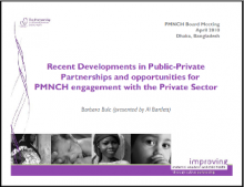 Recent Developments in Public-Private Partnerships